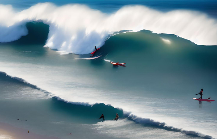 El Salvador surfing waves